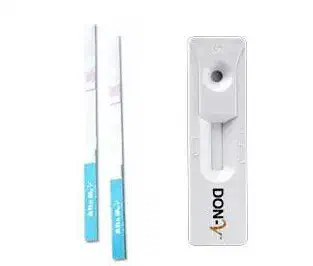 dois tipos de testes rápidos para detecção da micotoxina Deoxinivalenol (DON), comumente encontrada em grãos c