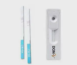 dois tipos de testes rápidos para detecção da micotoxina Deoxinivalenol (DON), comumente encontrada em grãos c