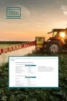 Cálculo de pulverização de defensivos