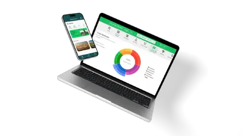 Tela do Aegro mostrando o controle da fazenda