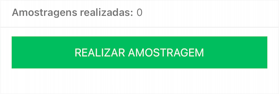 Tela de amostragem com seleção de talhão e registro de pragas