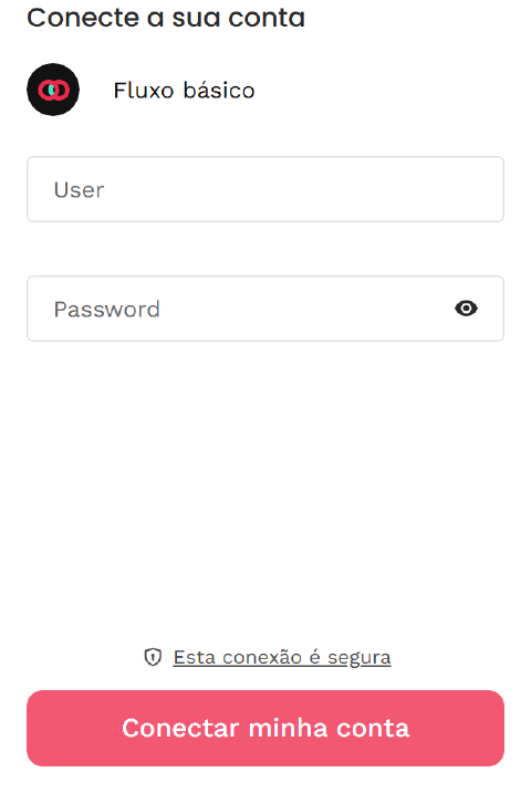 Tela de acesso do provedor pedindo os dados de acesso à instituição escolhida
