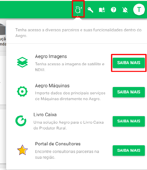 Tela de ativação do Aegro Imagens