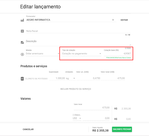 Cotação no pagamento.png