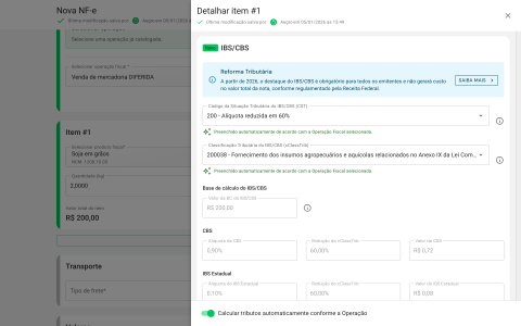Demonstração do emissor de NF-e otimizado