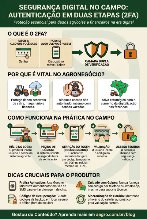 Infográfico educativo sobre 2fa