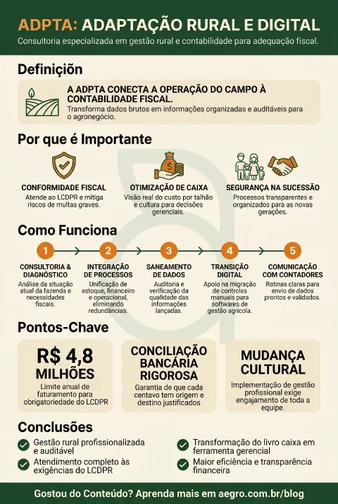 Infográfico educativo sobre Adpta