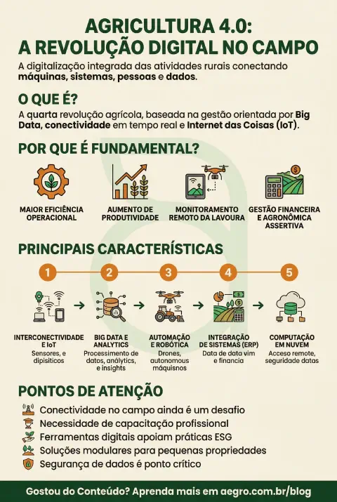 Infográfico educativo sobre Agricultura 4.0