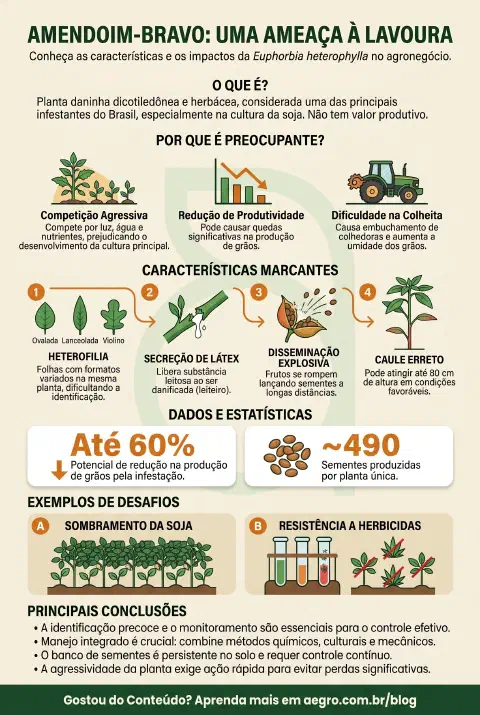 Infográfico educativo sobre Amendoim Planta