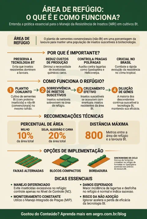 Infográfico educativo sobre Área De Refúgio