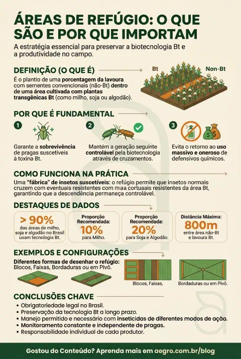 Infográfico educativo sobre Areas De Refugio