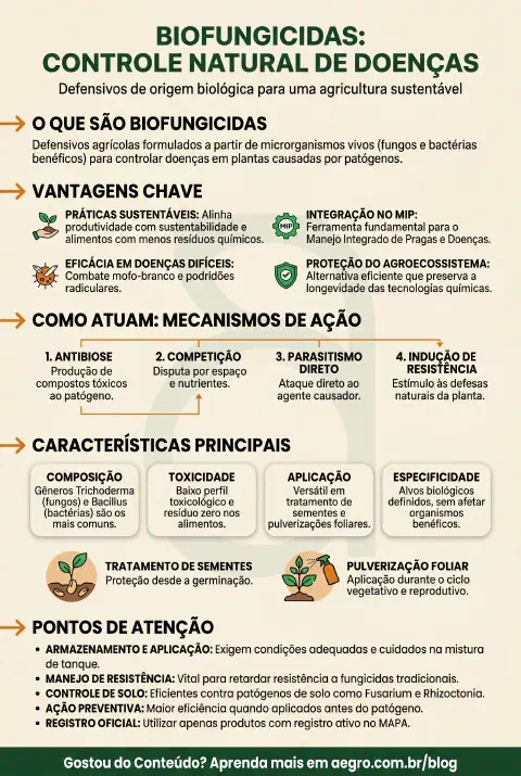 Infográfico educativo sobre Biofungicidas