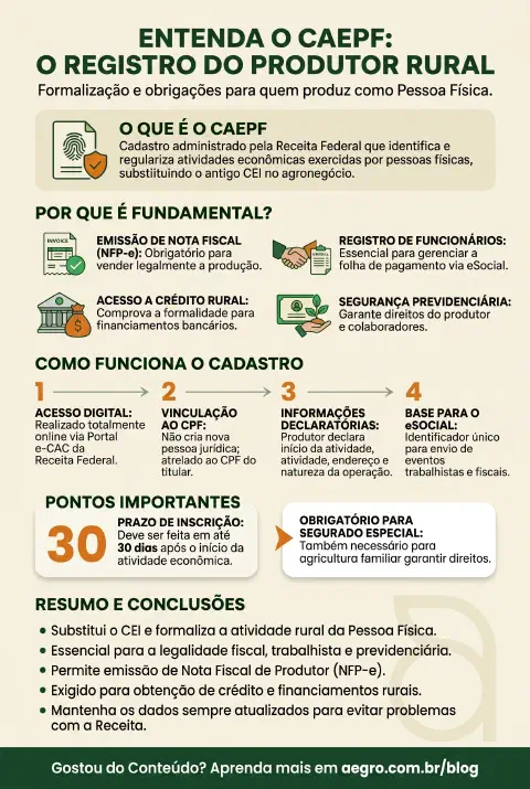 Infográfico educativo sobre Caepf