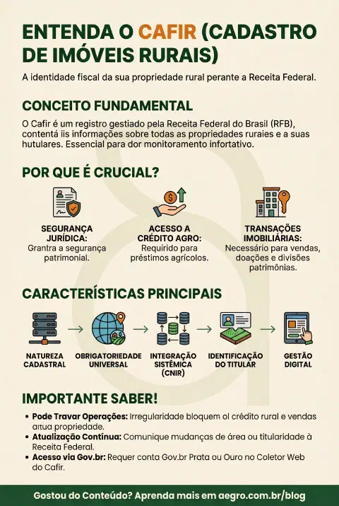Infográfico educativo sobre Cafir