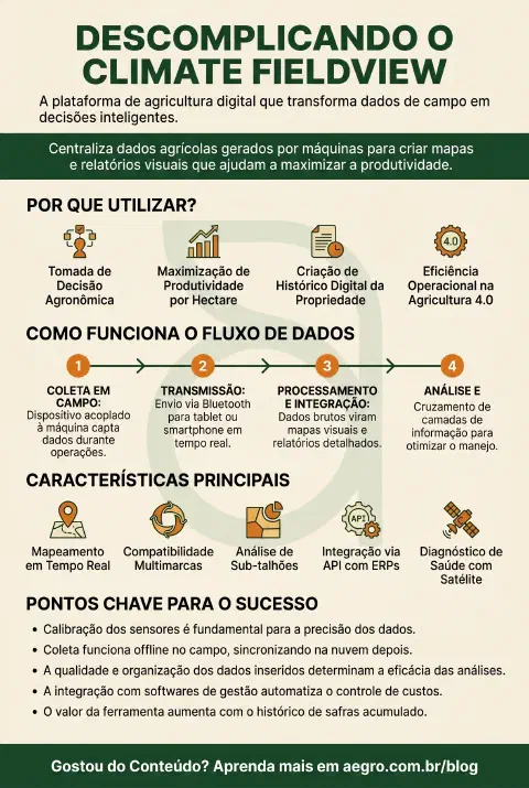 Infográfico educativo sobre Climate Fieldview