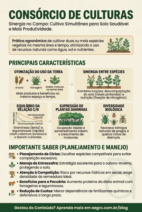 Infográfico educativo sobre Consórcio De Culturas