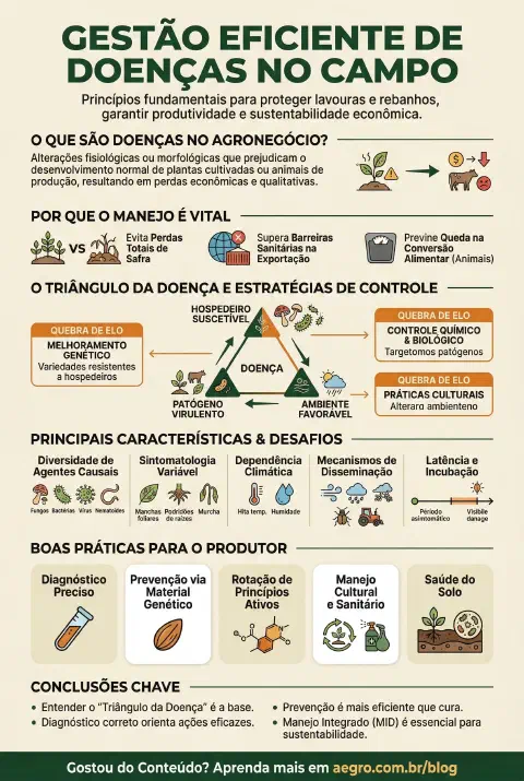 Infográfico educativo sobre Doencas