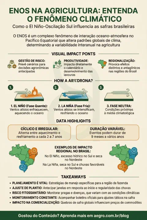 Infográfico educativo sobre Enos Agricultura