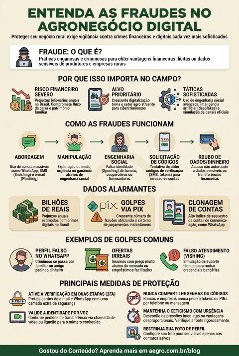 Infográfico educativo sobre Fraudes