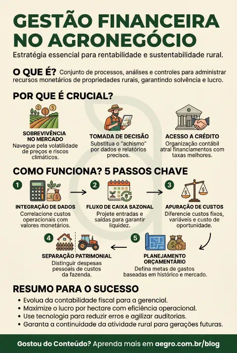 Infográfico educativo sobre Gestao Financeira