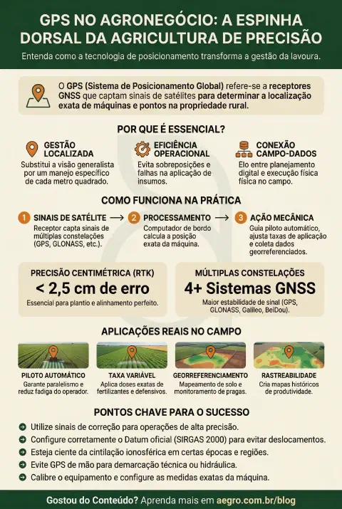Infográfico educativo sobre Gps