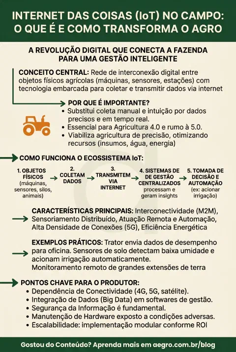 Infográfico educativo sobre Internet Das Coisas (iot)