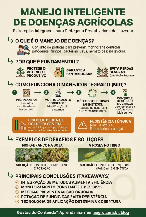 Infográfico educativo sobre Manejo De Doenças