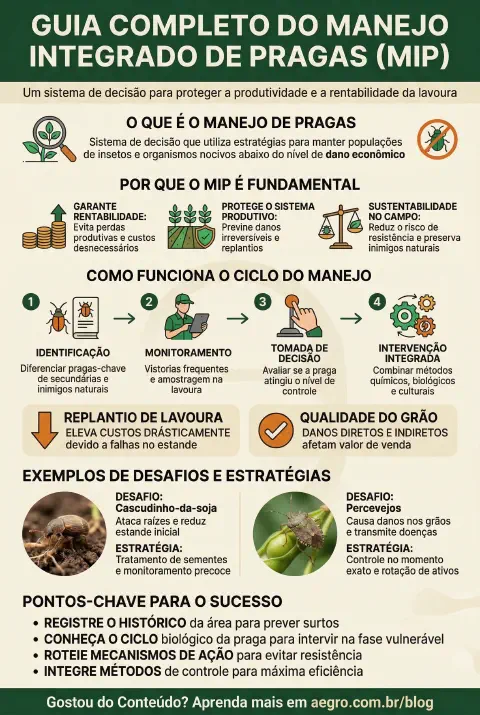 Infográfico educativo sobre Manejo De Pragas