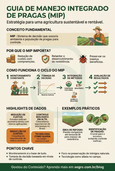 Infográfico educativo sobre Manejo Integrado De Pragas