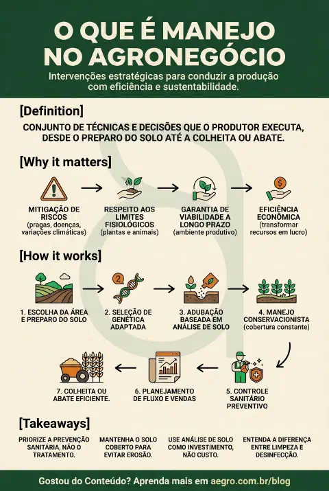 Infográfico educativo sobre Manejo