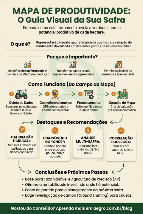 Infográfico educativo sobre Mapa De Produtividade