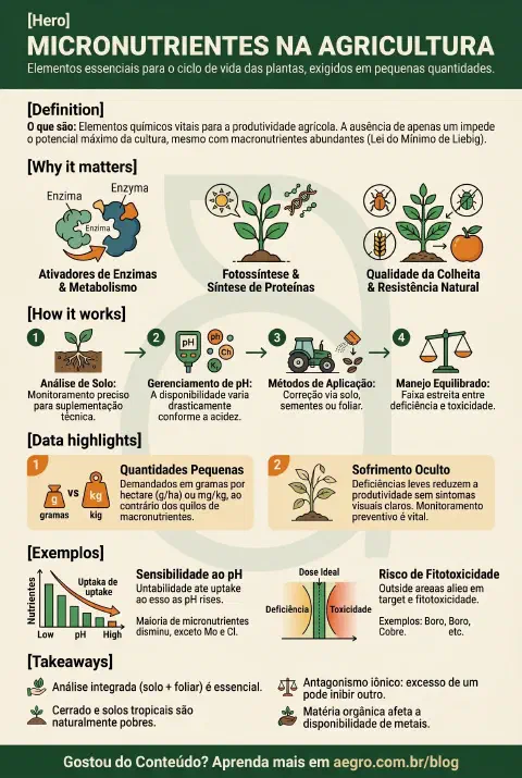 Infográfico educativo sobre Micronutrientes