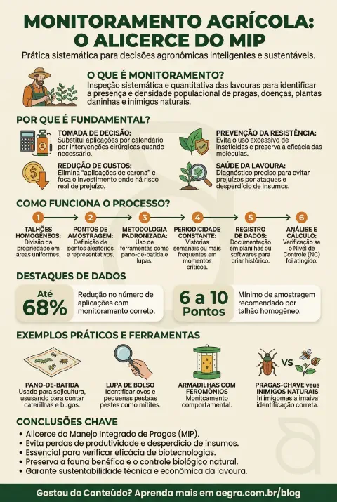 Infográfico educativo sobre Monitoramento