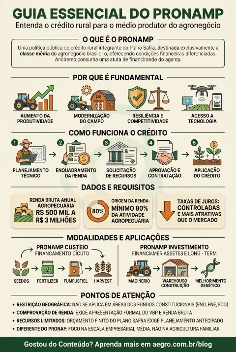 Infográfico educativo sobre Pronamp