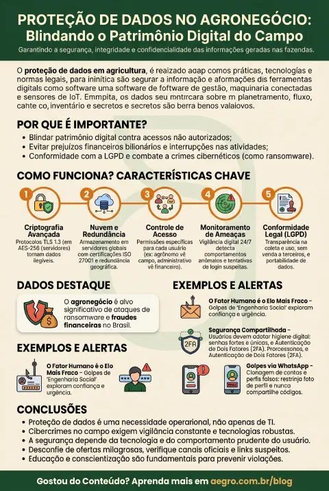 Infográfico educativo sobre Protecao De Dados