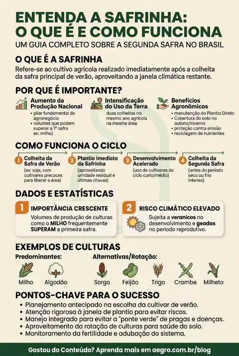 Infográfico educativo sobre Safrinha