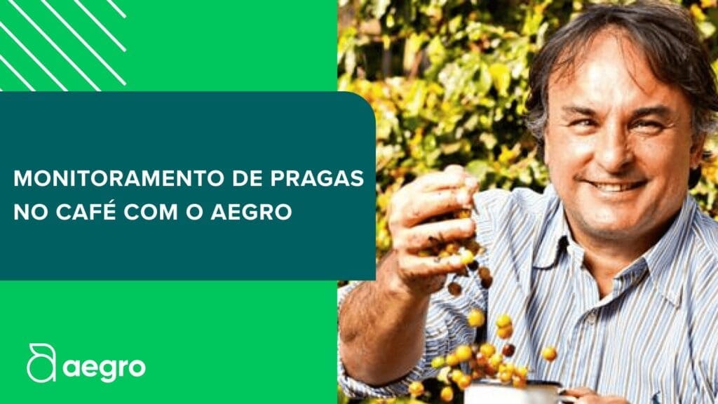 Imagem de um cliente do Aegro, ilustrando sua história de sucesso no monitoramento de pragas no café.